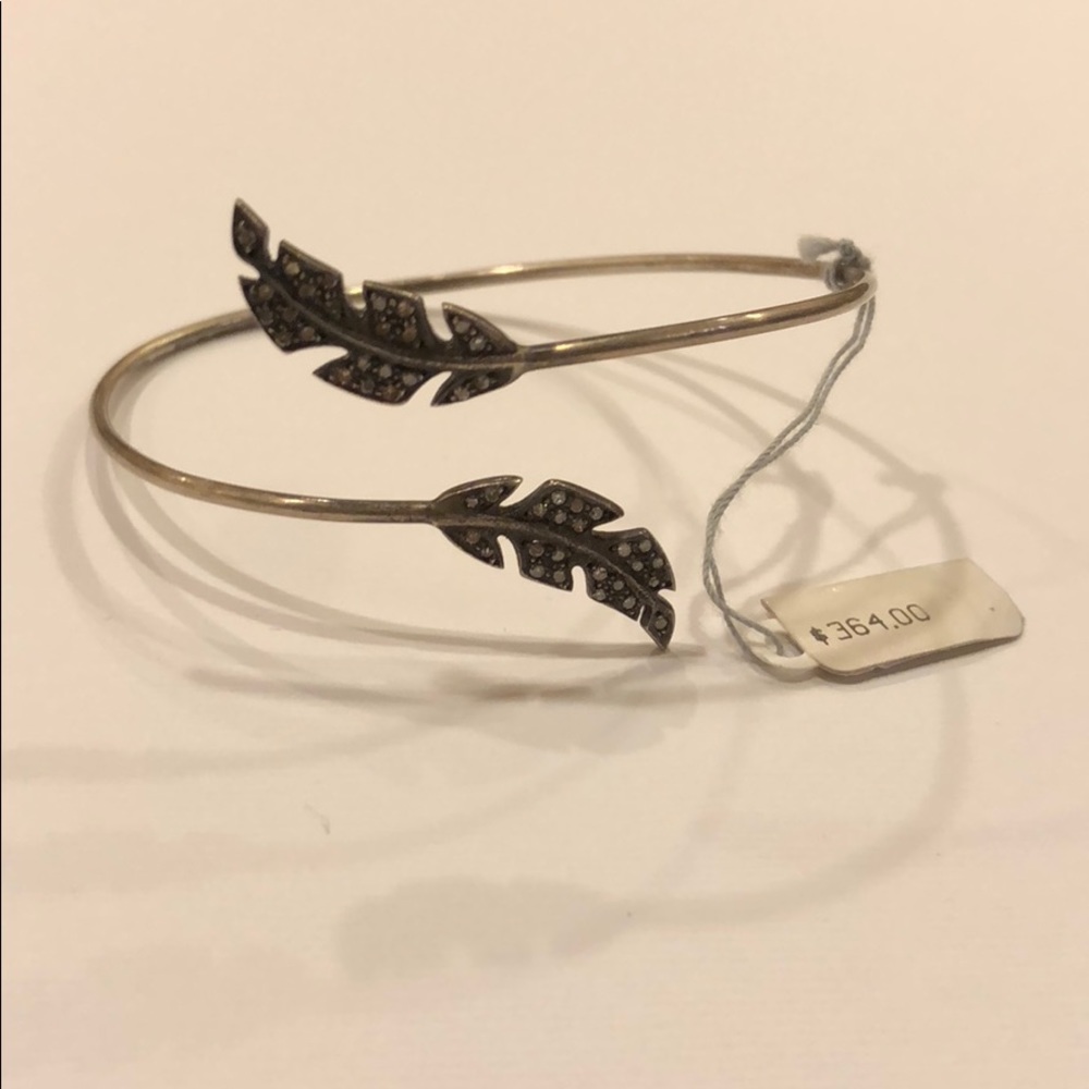 NWT! Zoe Chicco - Pave Diamond - Feather Bracelet